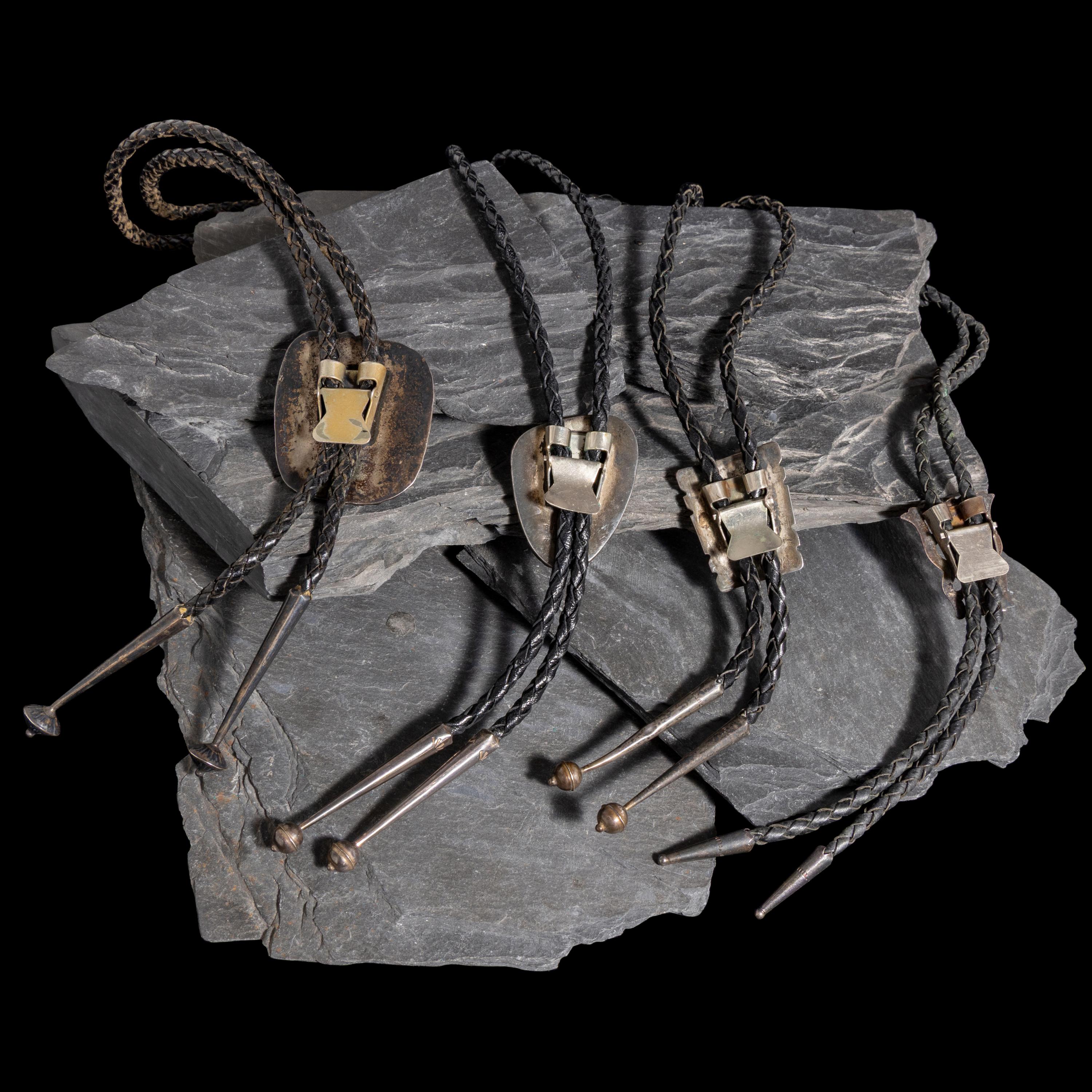 Navajo Silver and Turquoise Bolo Ties