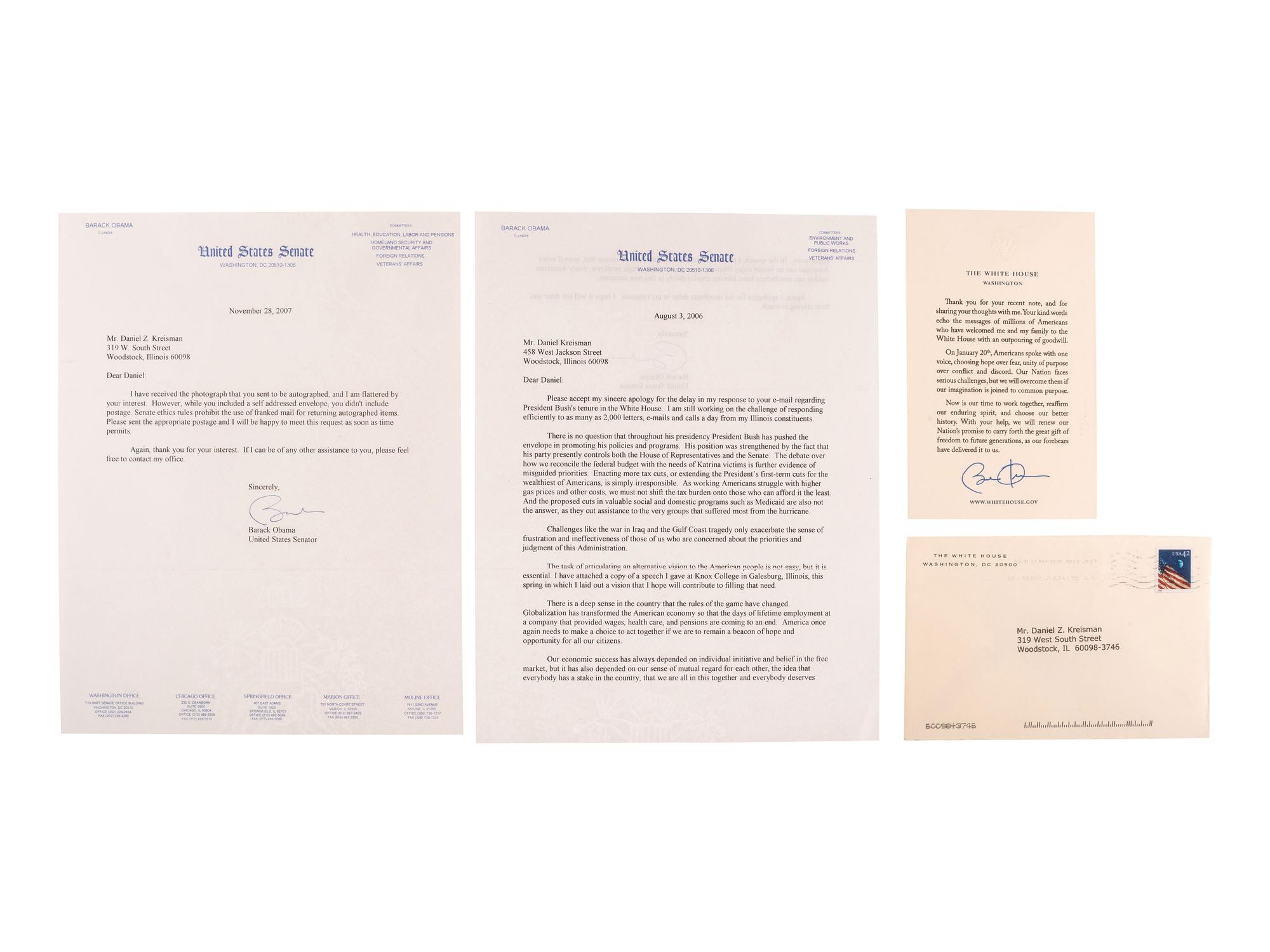 [POLITICS - DEMOCRATIC PARTY]. A group of ephemera related to 20th-century Democratic presidents and presidential candidates, many SIGNED, comprising: