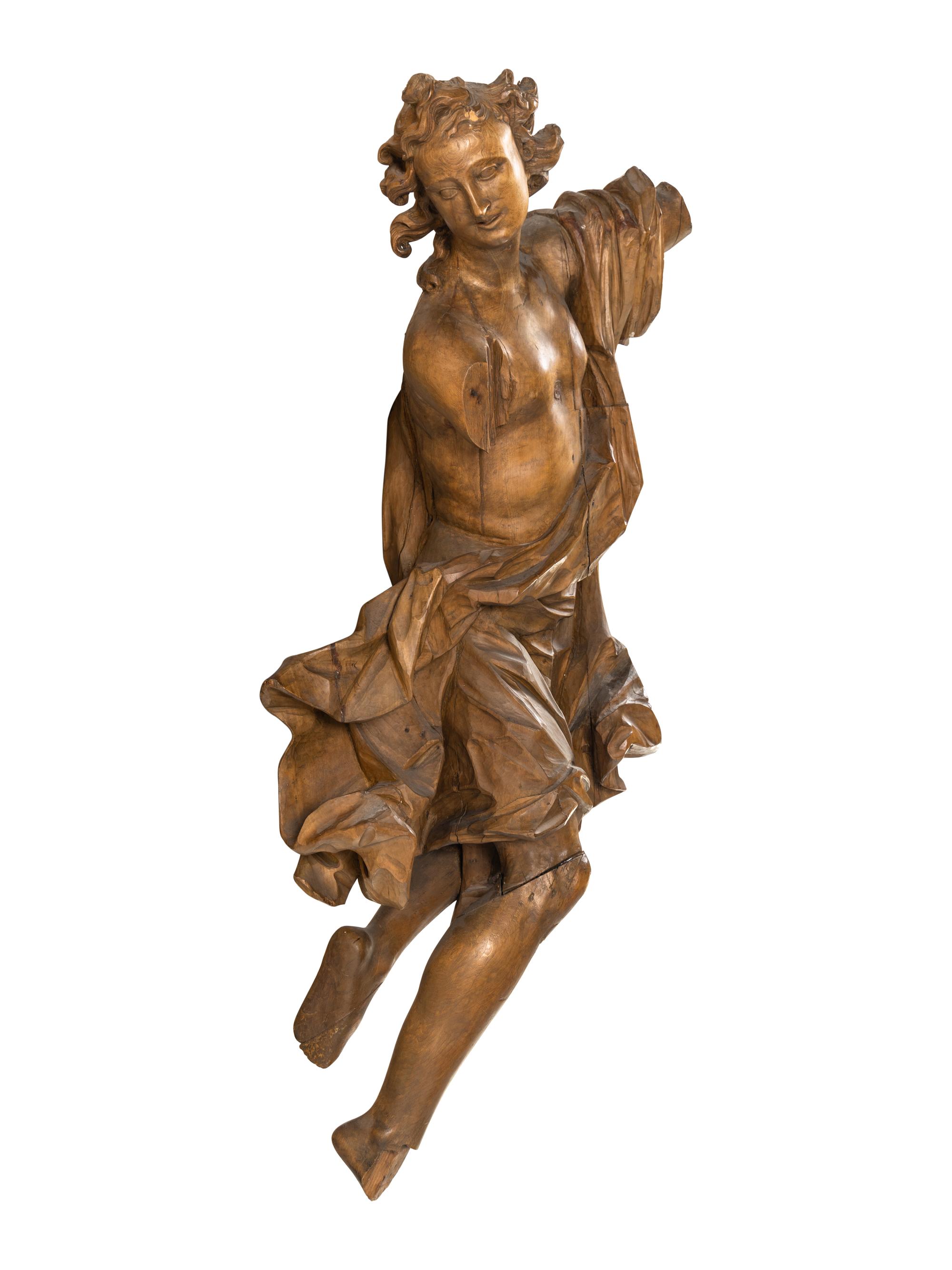 A Continental Carved Wood Figure