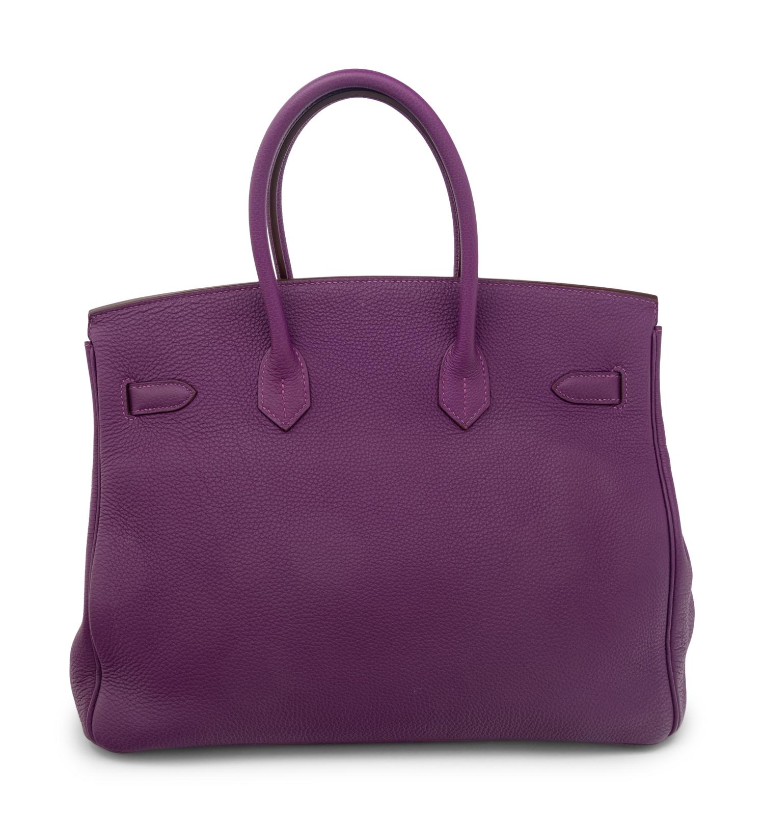 Hermès Birkin 35 in Anemone Clemence Leather