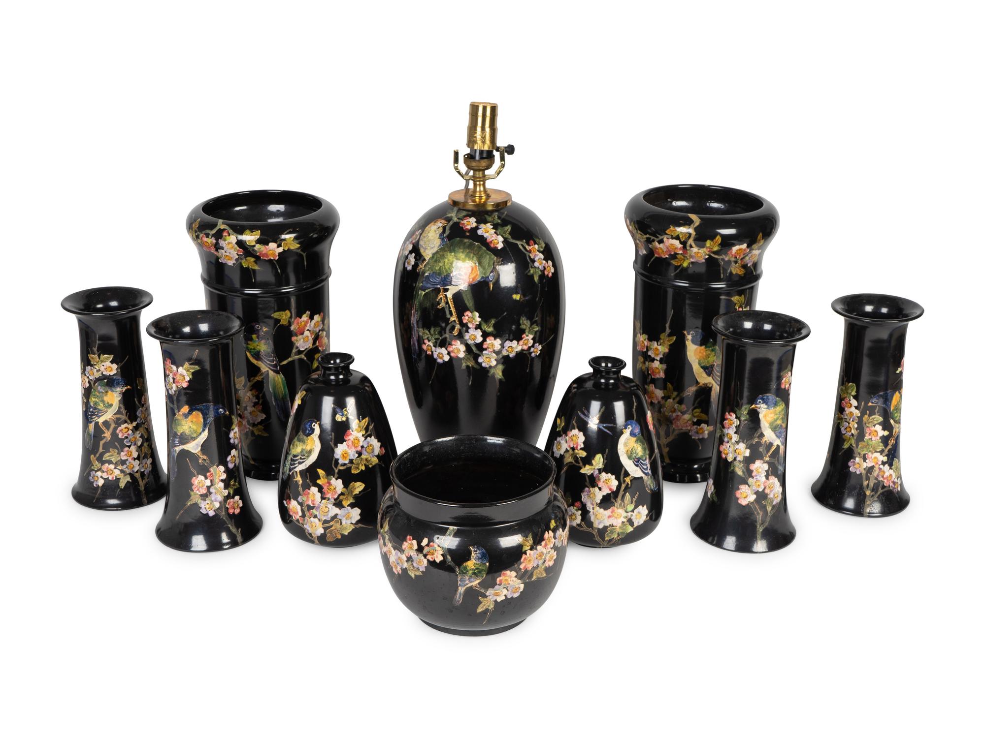 A Collection of Bretby Cloisonne Ware Pottery — LATE 19TH/EARLY 20TH CENTURY