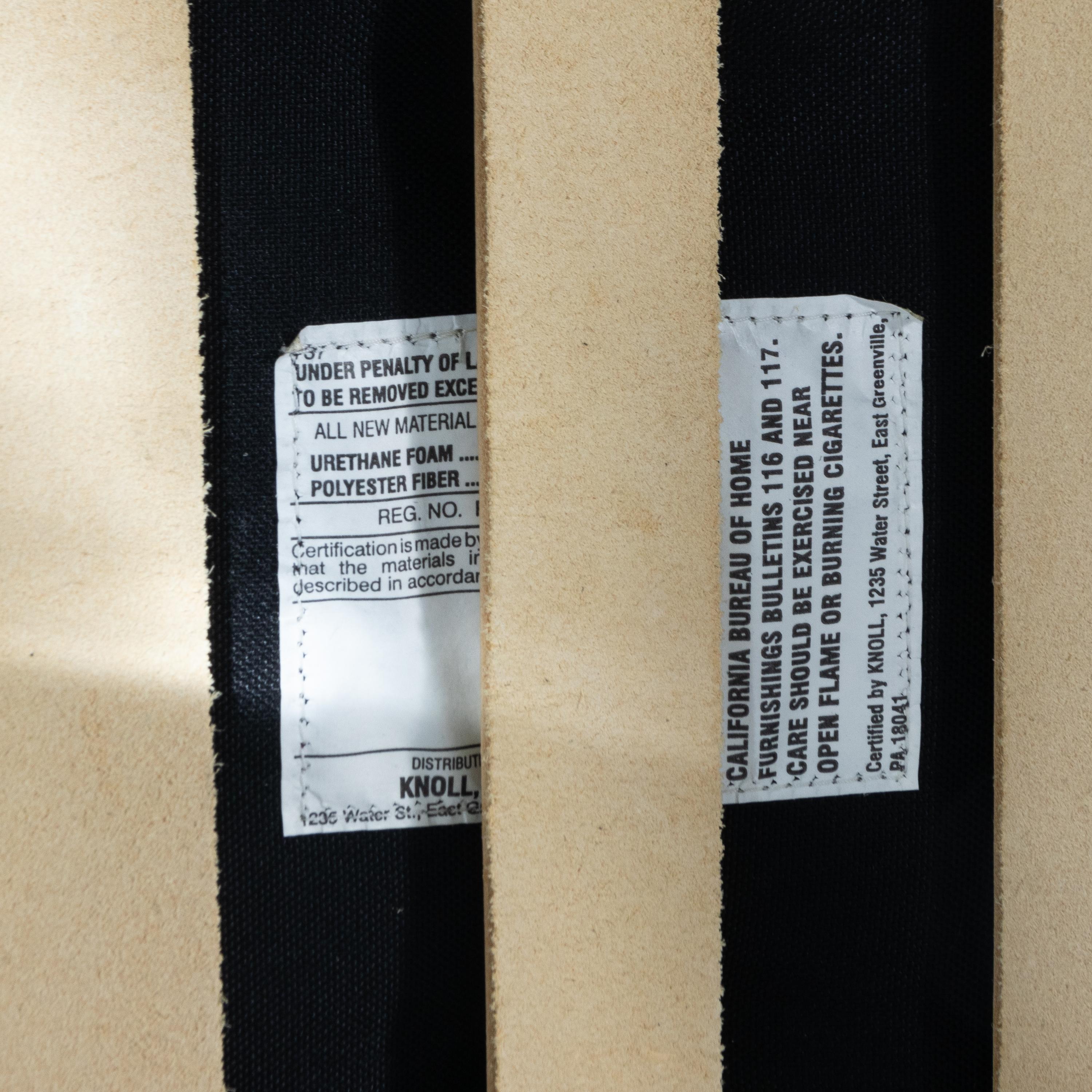 Pair of Barcelona Ottomans, c. 2000 Knoll, USA