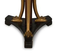 An Empire Style Parcel Gilt Mahogany Side Table
