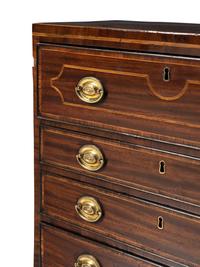 A George III Diminutive Mahogany Fall-Front Desk