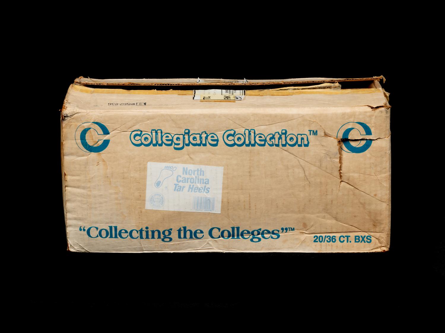 A Factory Case of Collegiate Collection North Carolina Basketball Cards Featuring Michael Jordan