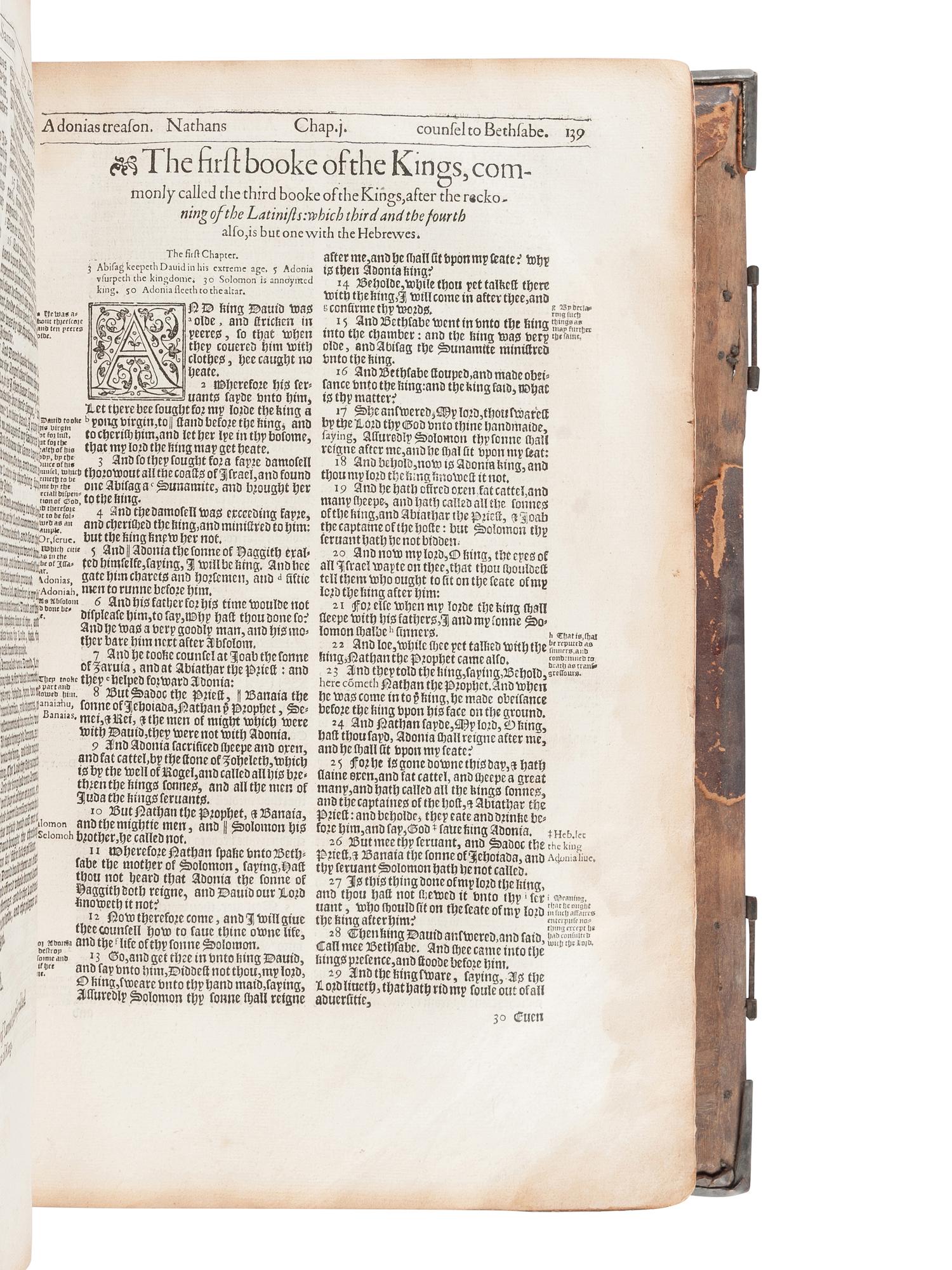 [BIBLE, in English]. The Holy Bible . London: Deputies of Christopher Barker, 1595.