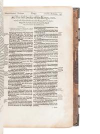 [BIBLE, in English]. The Holy Bible . London: Deputies of Christopher Barker, 1595.