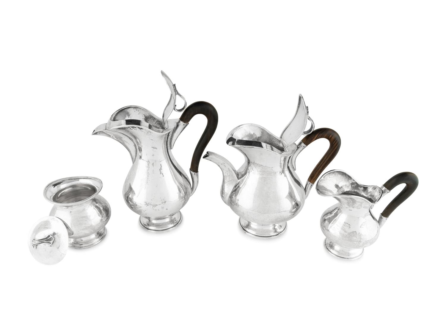 A Buccellati Silver Four-Piece Tea and Coffee Service