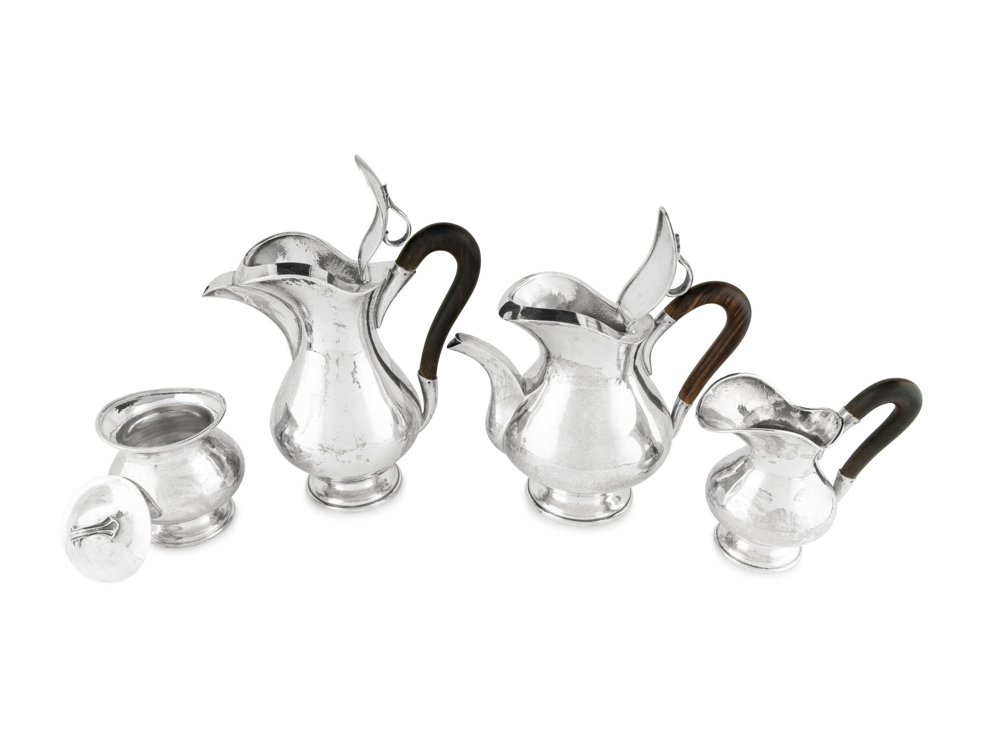 A Buccellati Silver Four-Piece Tea and Coffee Service