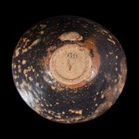 A Chinese Jizhou 'Tortoiseshell' Glazed Conical Tea Bowl, Probably Song Dynasty — 或為宋 吉州窯玳瑁釉茶盞