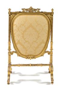 A Louis XVI Style Giltwood Firescreen Height 42 1/2 x width 25 3/4 x depth 18 3/8 inches. — LATE 19TH/EARLY 20TH CENTURY
