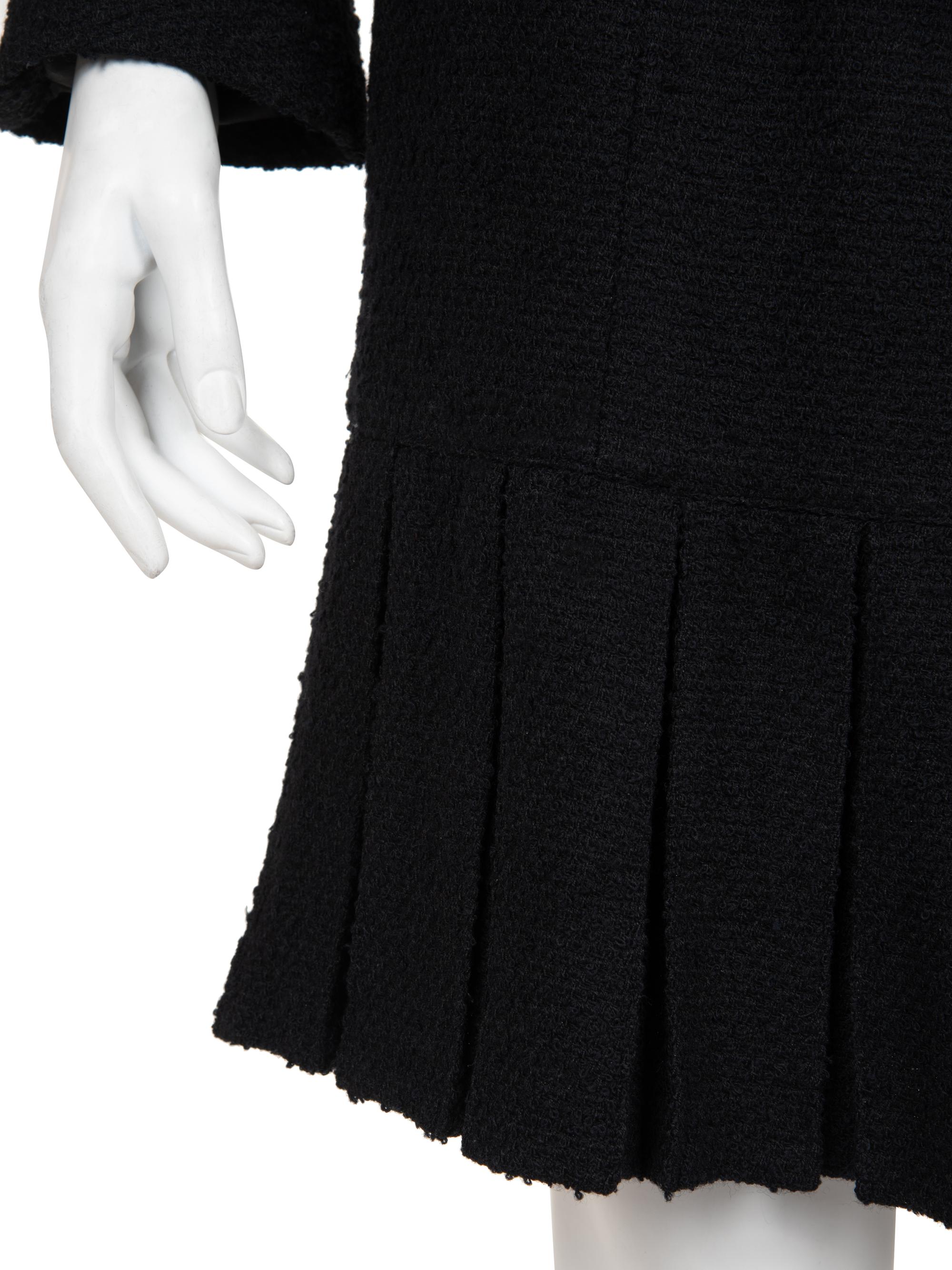 Chanel Tweed Pleated Skirt Ensemble, Fall 1997