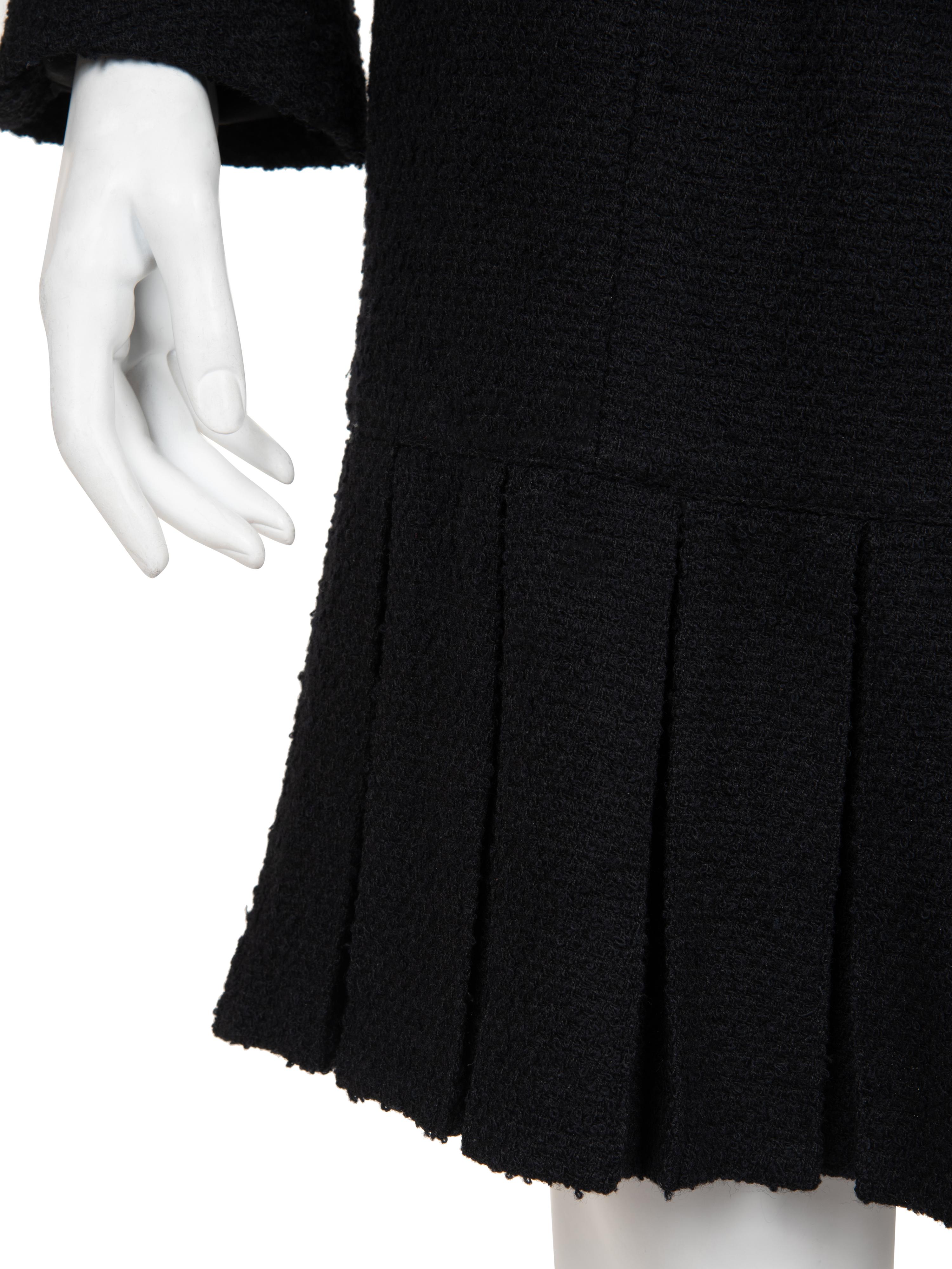 Chanel Tweed Pleated Skirt Ensemble, Fall 1997