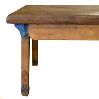 A Wood and Leather Collapsible Vaulting Table 70" W x 38.5" D x 37" H — Czech Republic, Circa 1930