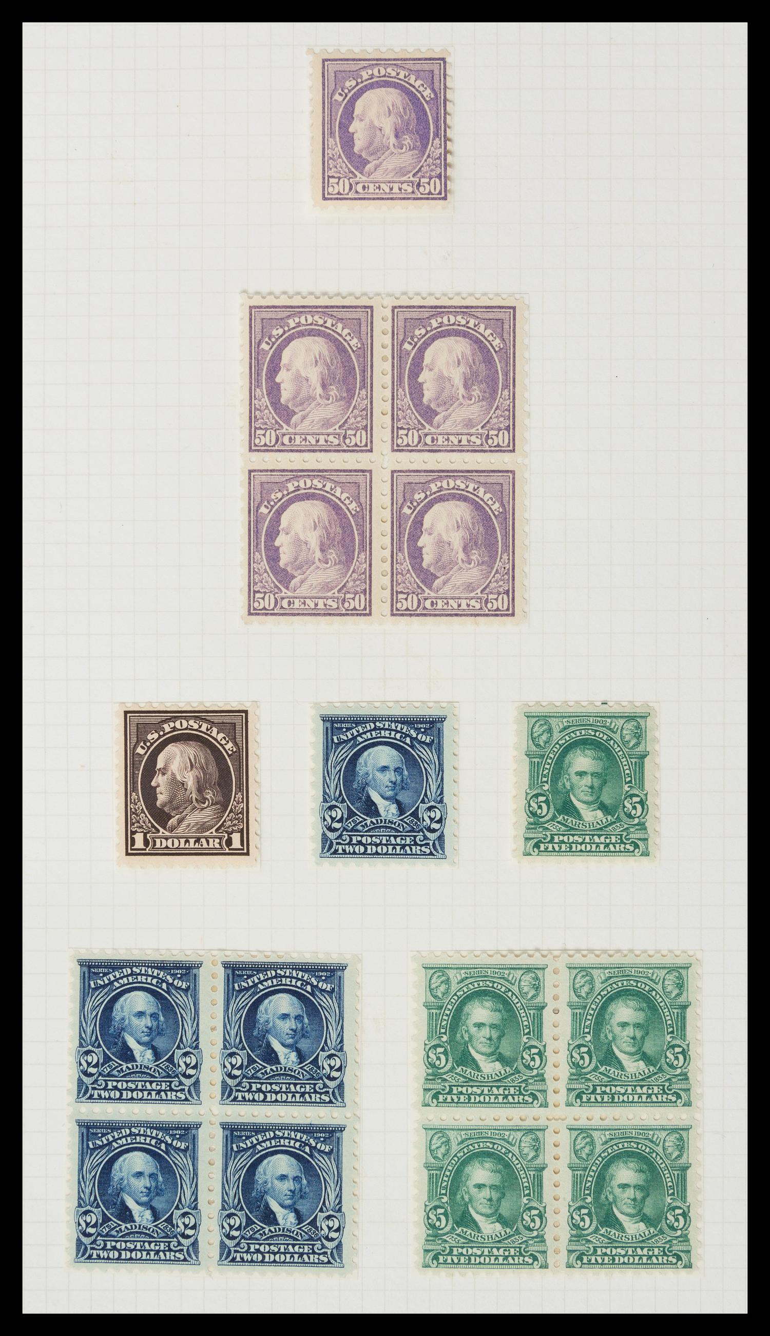 A Collection of United States Regular Issue Stamps — 1912-1917