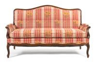 A Louis XV Style Walnut Settee