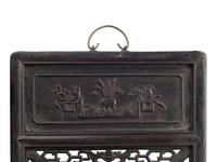 A Set of Four Framed Chinese Marble Panels