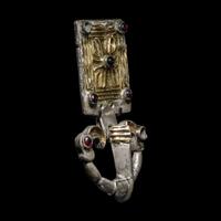 An Ostrogothic Gilt-Silver and Stone Belt Buckle