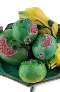 Three Sets of Chinese Famille Rose 'Fruit' Porcelain Articles