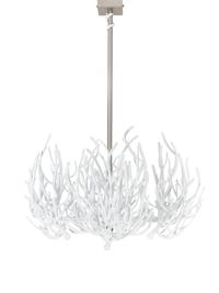 A White Painted Metal Coral-Form Four-Light Chandelier — 20TH CENTURY