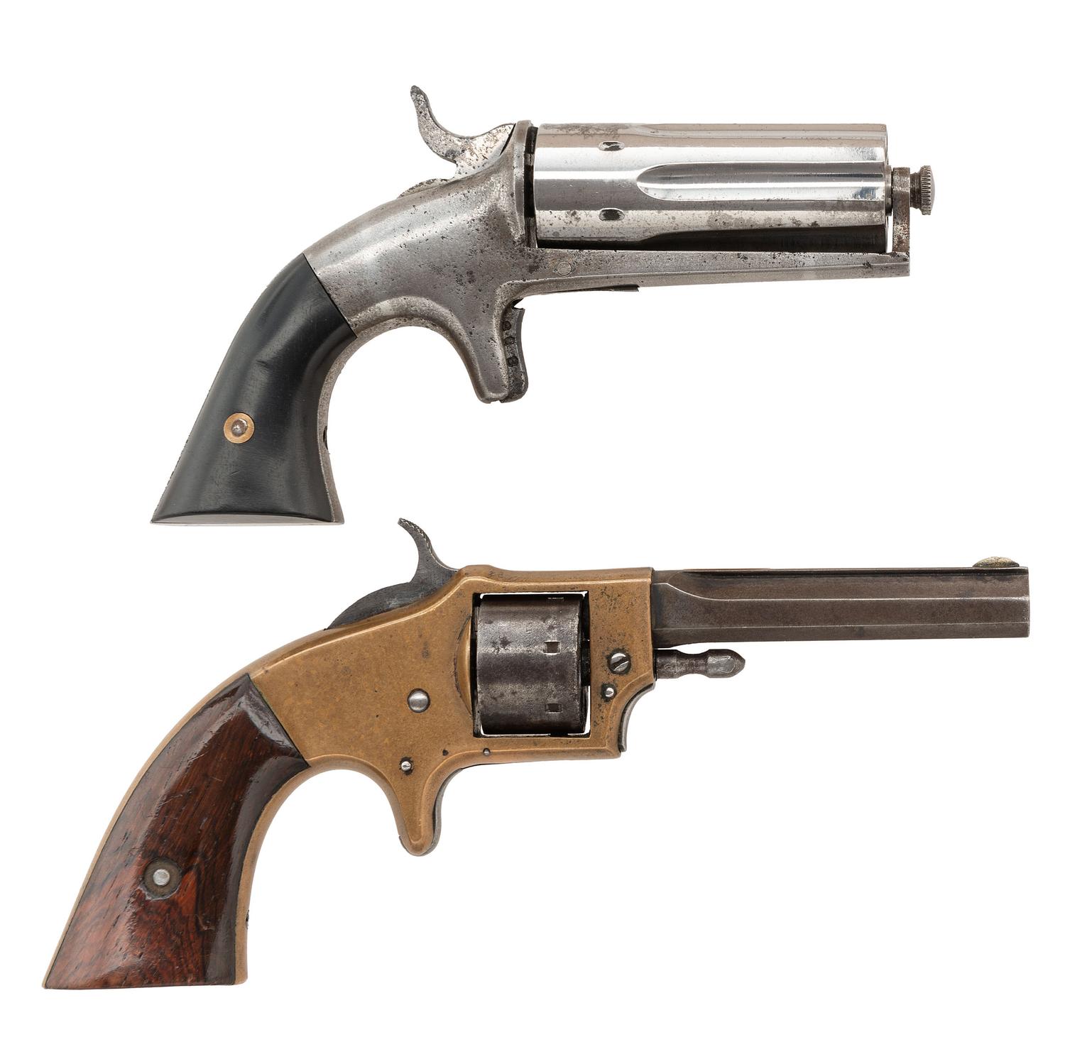 Rollin White Arms Co. Single Action Revolver and Bacon Arms Co Pepperbox
