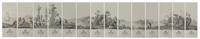 A Complete Set of Fourteen Zuber et Cie. La Cote de Villefranche Wallpaper Panels