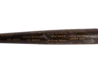 A 1951 New York Yankees World Series Champions Presentation Black Bat,