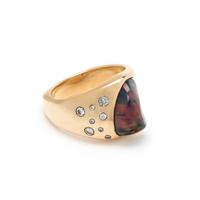 OPAL AND DIAMOND RING