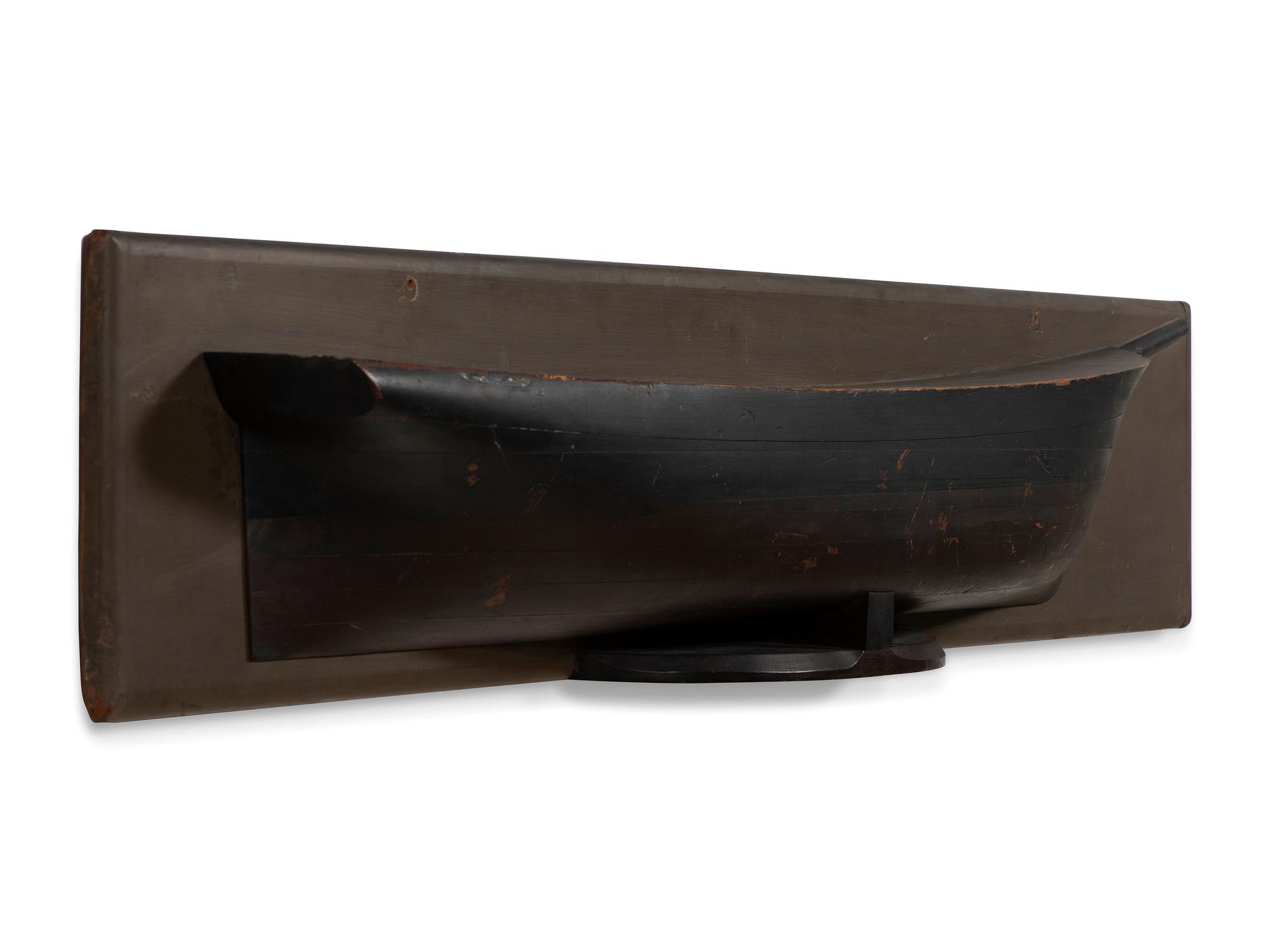 A Mounted Half Hull Model