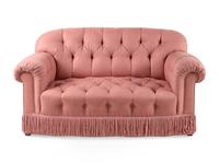 A Button-Tufted Upholstered Settee