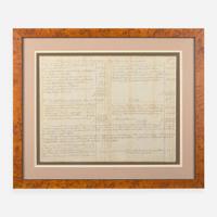 [Declaration of Independence] [New York] Lewis, Francis Manuscript Document, signed