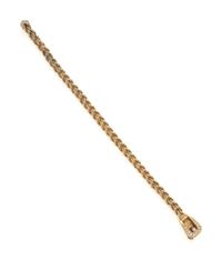 YELLOW GOLD AND DIAMOND BUCKLE BRACELET