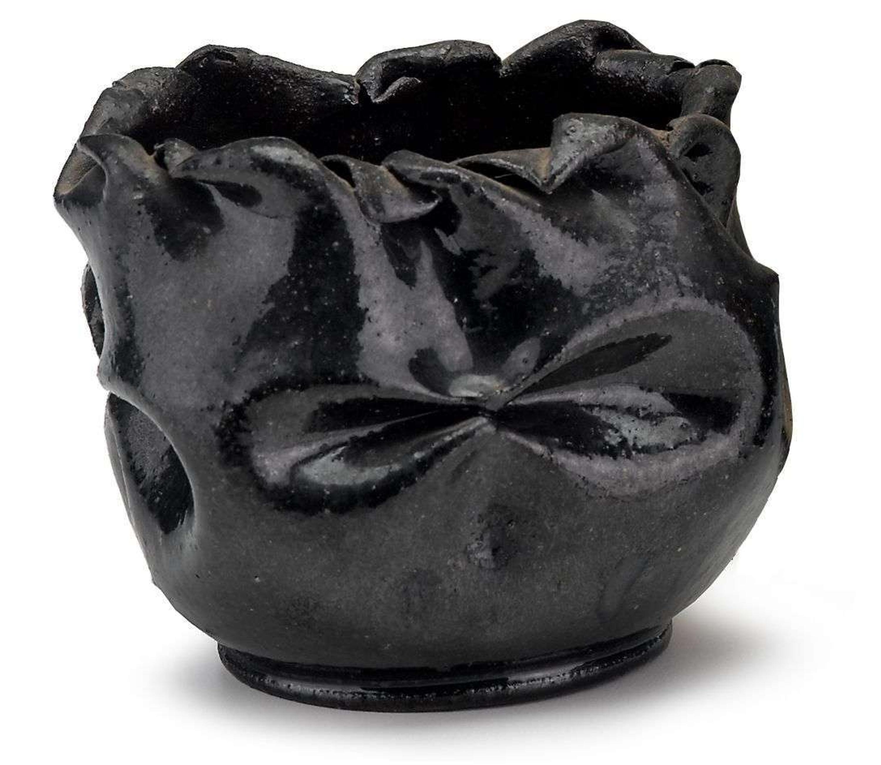 Small pottery bowl george ohr (1857-1918), biloxi, ms, circa 1900
