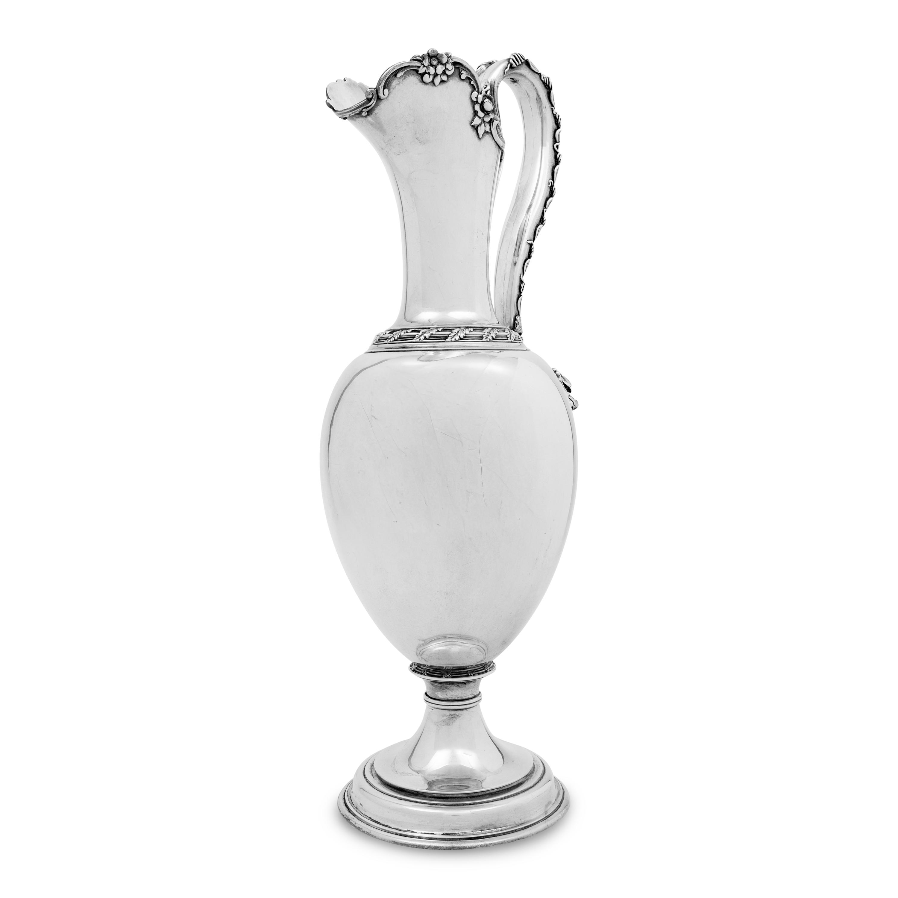 A Tiffany and Co. Silver Wine Ewer
