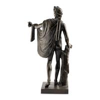 A Large Grand Tour Bronze Figure of Apollo Belvedere