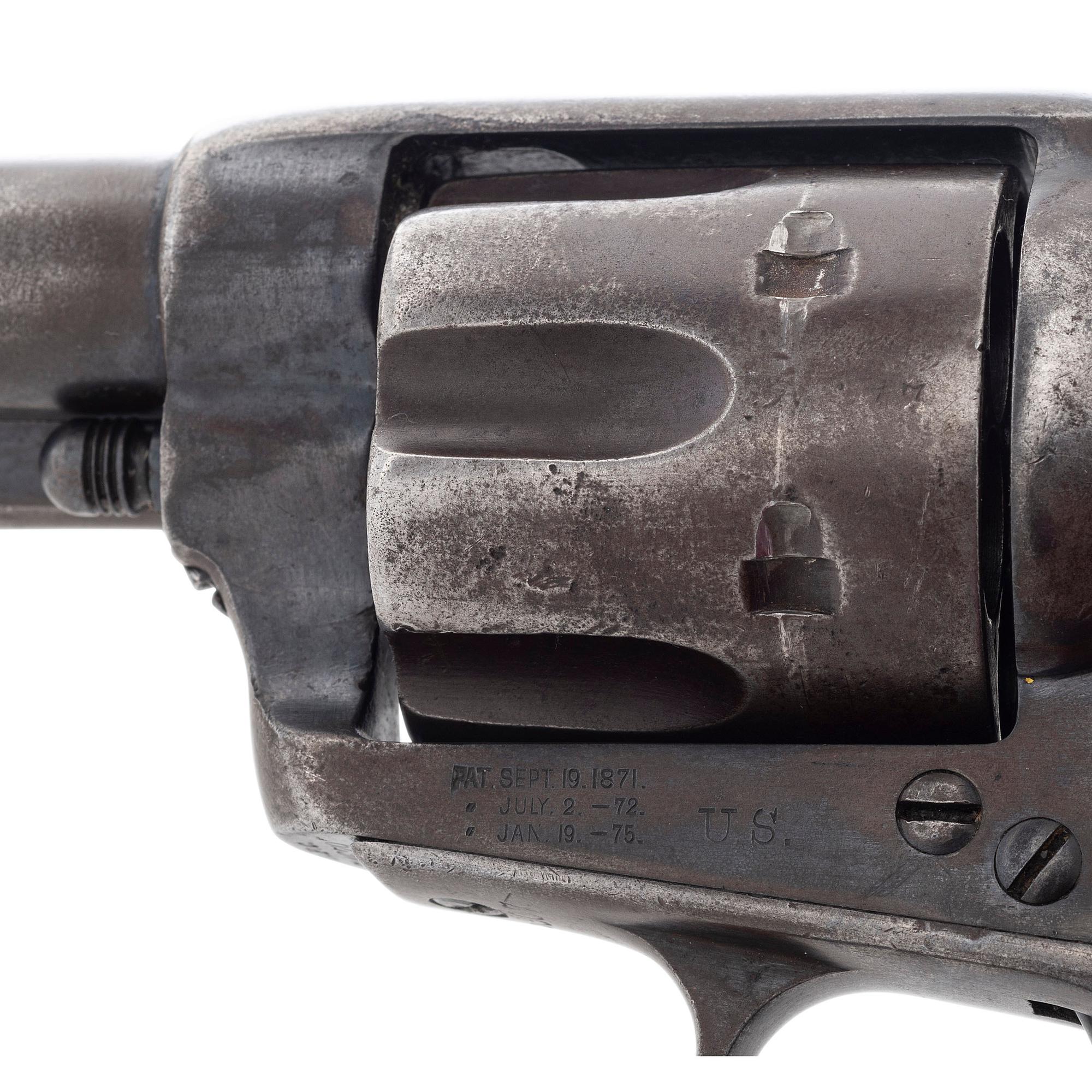 Colt Artillery Revolver Martially Marked David F. Clark Inspected Frame