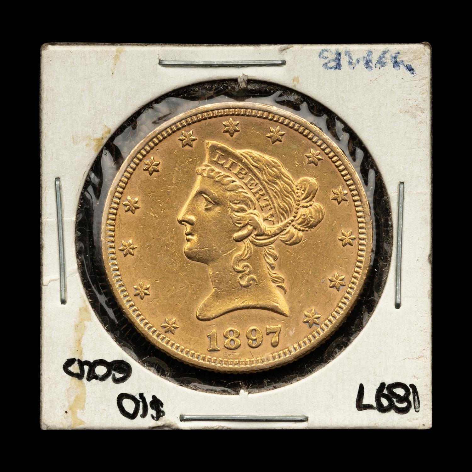 An 1897 Liberty Head $10 Gold Coin