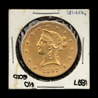 An 1897 Liberty Head $10 Gold Coin