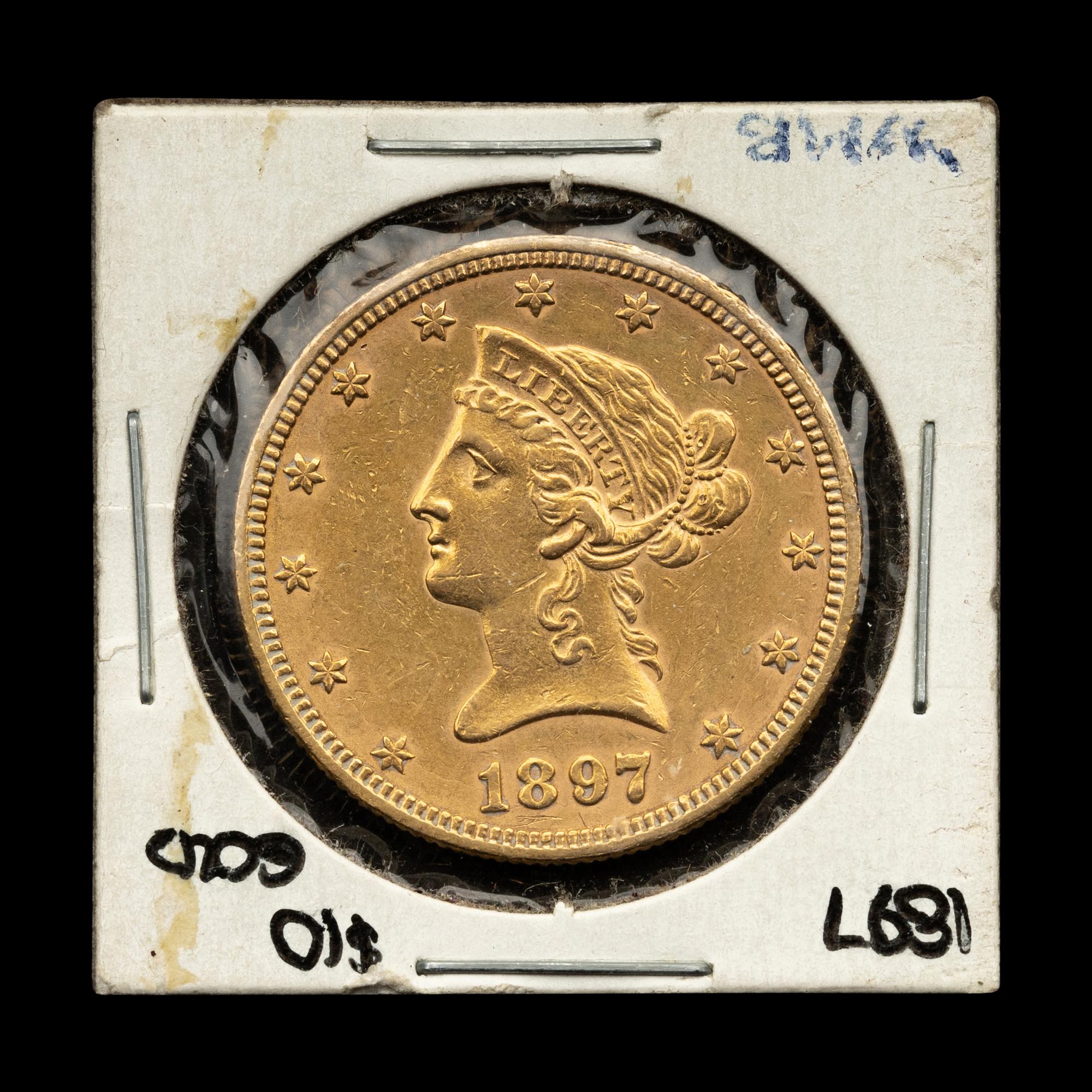 An 1897 Liberty Head $10 Gold Coin