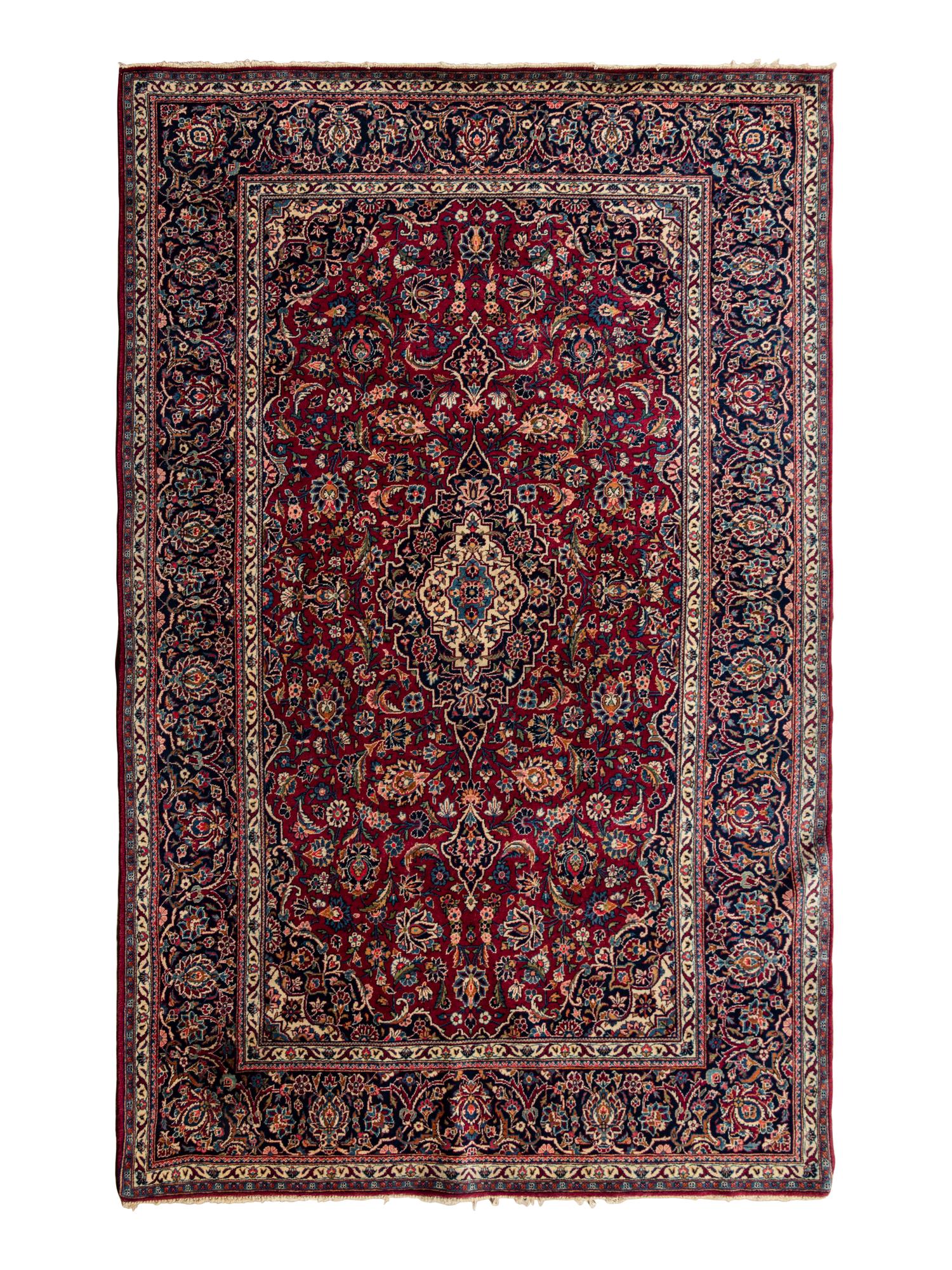 A Kashan Wool Rug