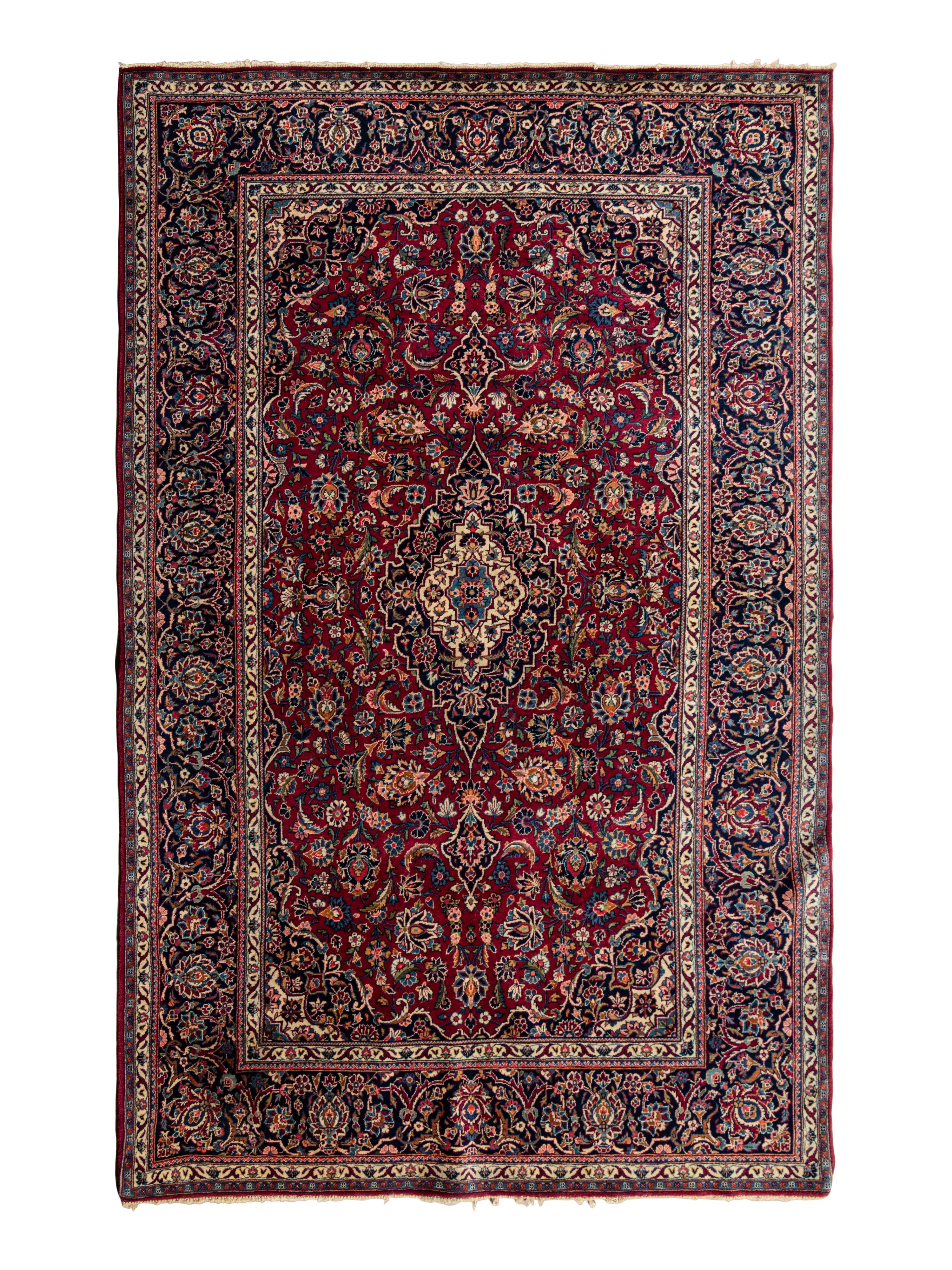 A Kashan Wool Rug