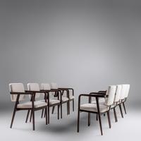 Set of Eight Dining Chairs, model 4663 Herman Miller, USA