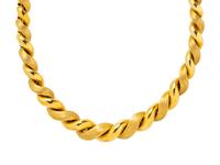 YELLOW GOLD COLLAR NECKLACE