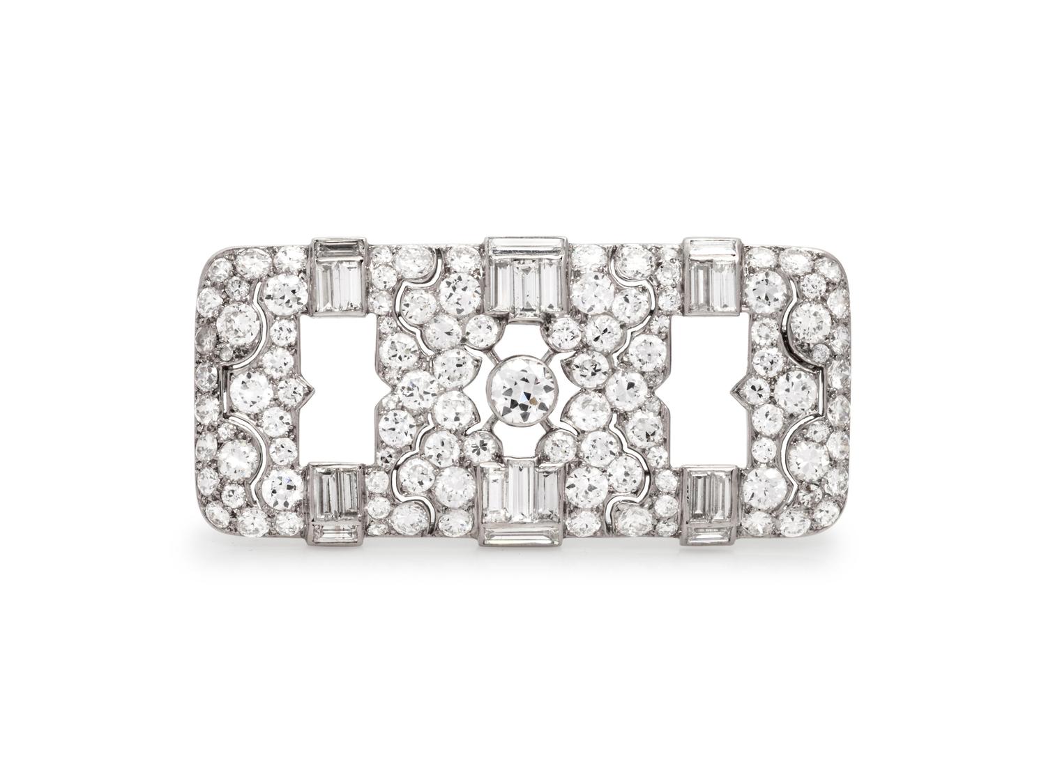 Van Cleef & Arpels, Art Deco, Diamond Brooch