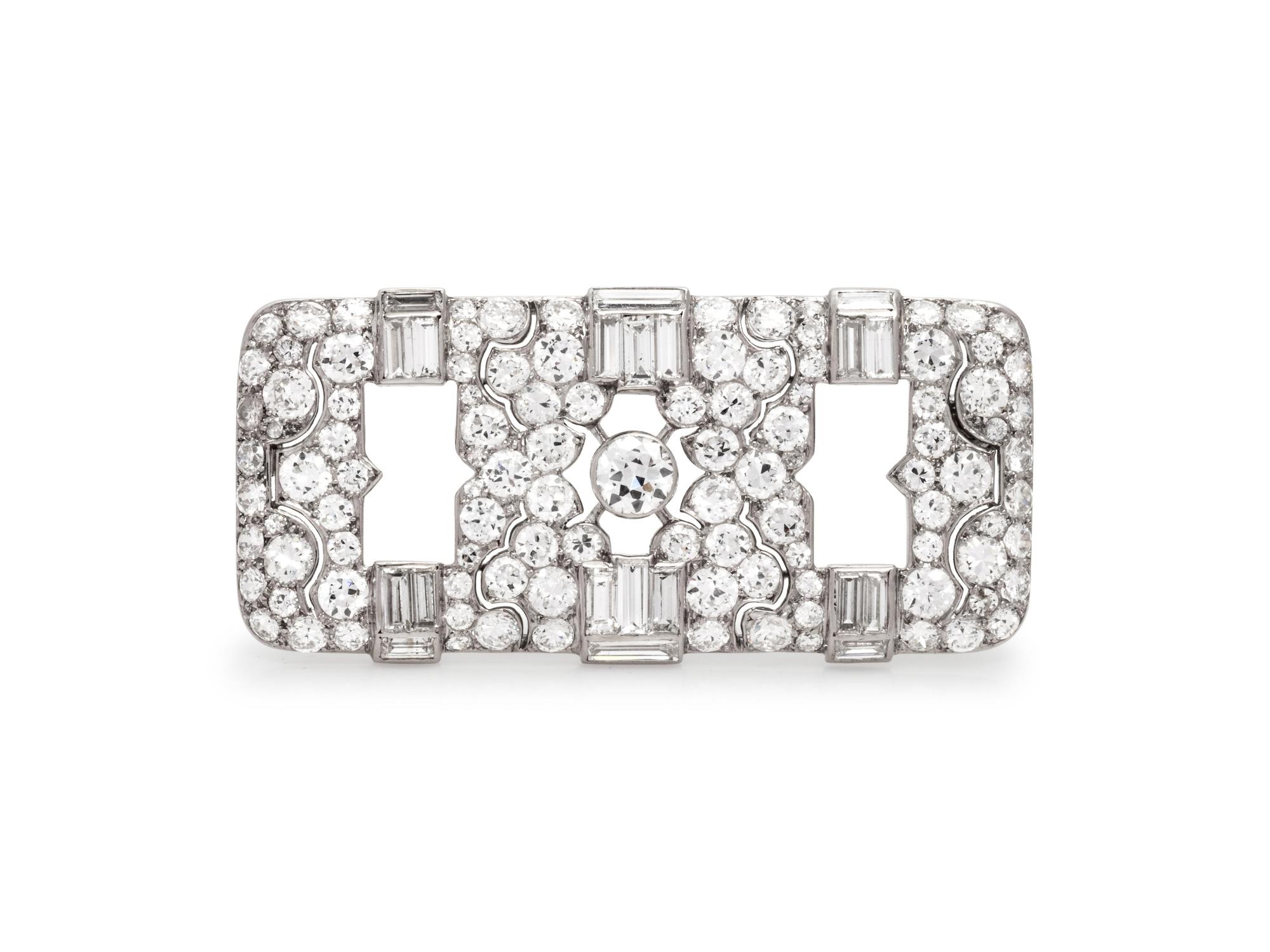 Van Cleef & Arpels, Art Deco, Diamond Brooch