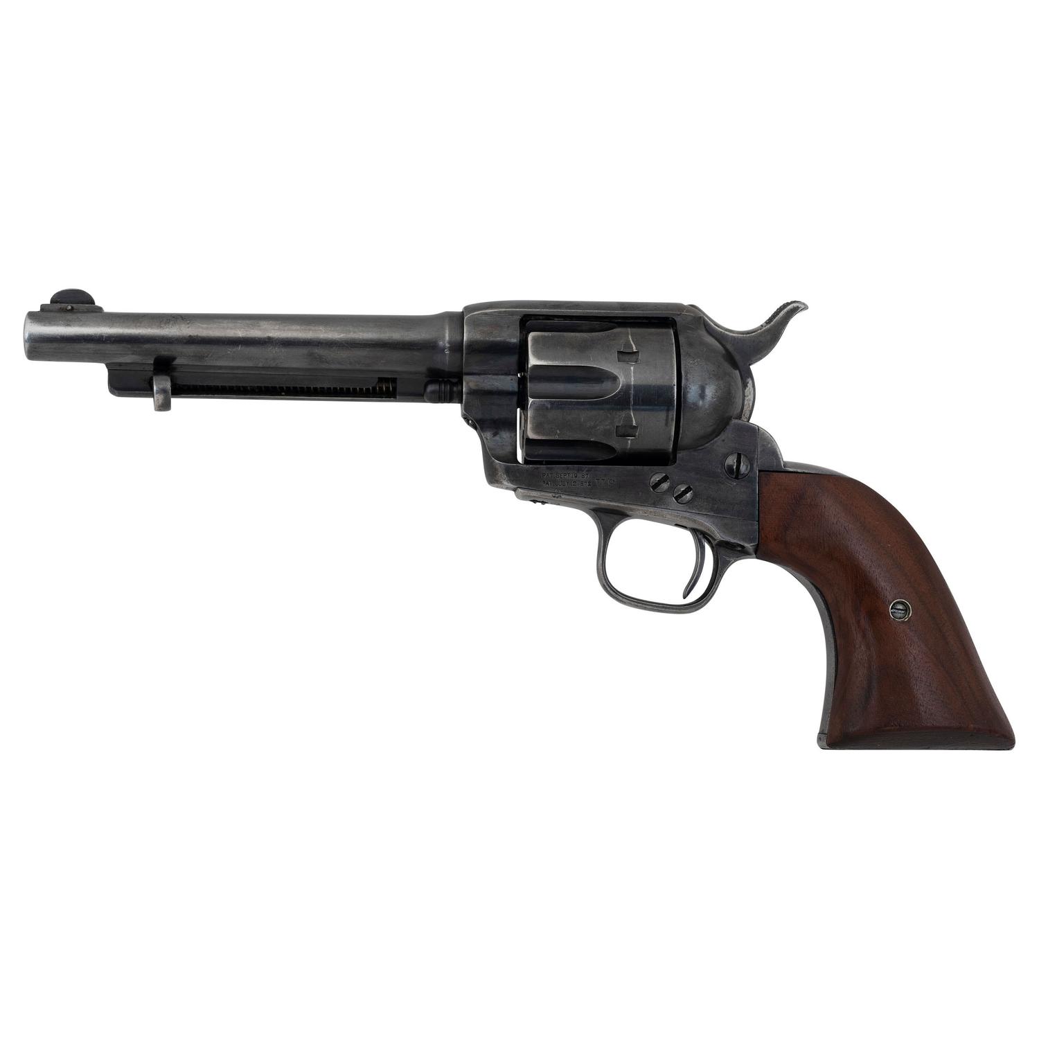 .22 Caliber Converted Colt Single Action Army with Martial Frame Produced Circa 1876
