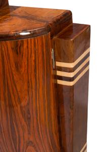 An Art Deco Style Various Woods Inlaid Side Cabinet