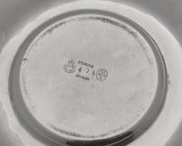A Georg Jensen Silver Covered Caviar Dish and Underplate