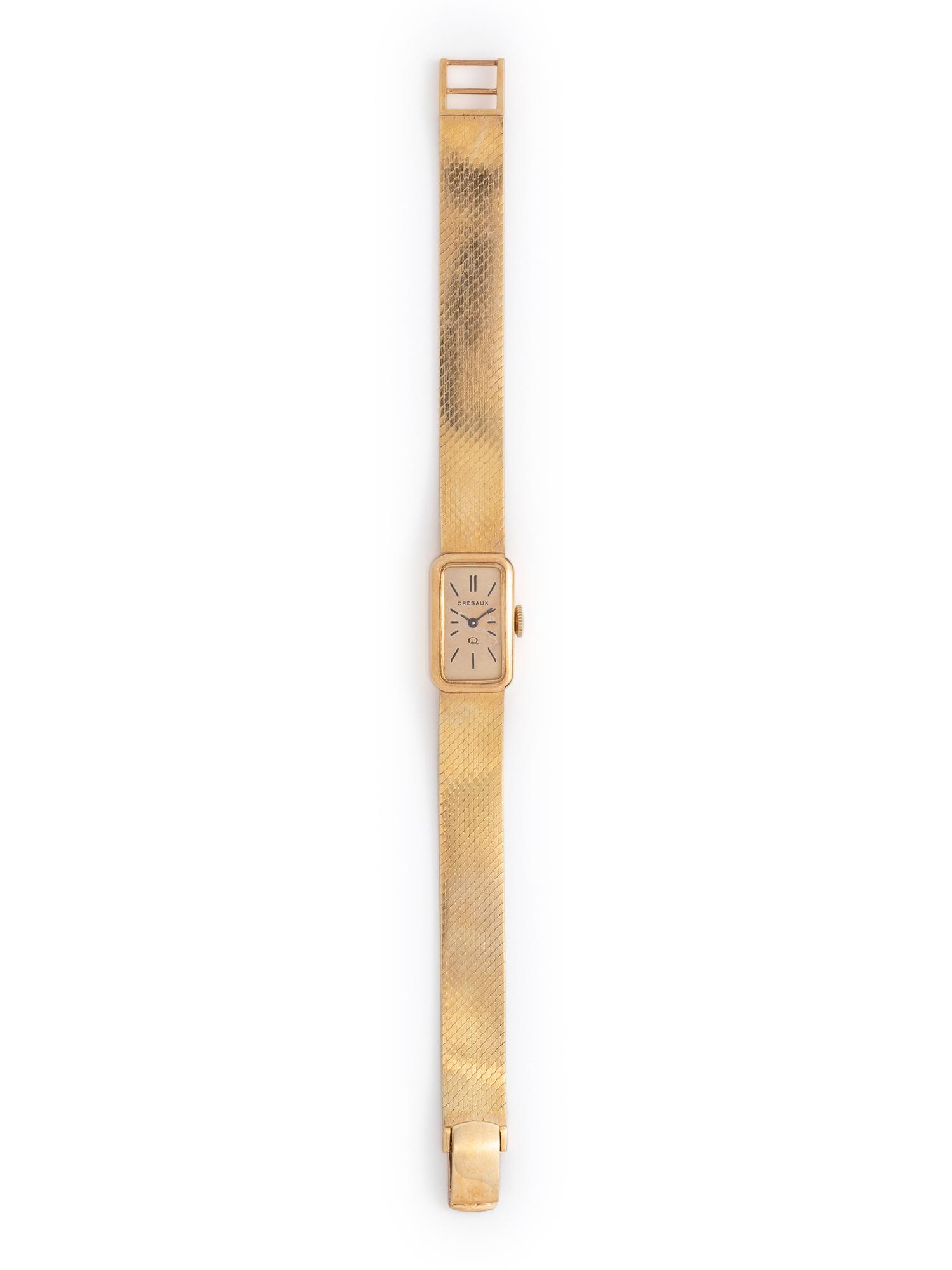 CRESAUX, 14K YELLOW GOLD WRISTWATCH