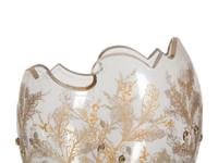 A Moser Gilded and Jeweled Enameled Crystal Vase